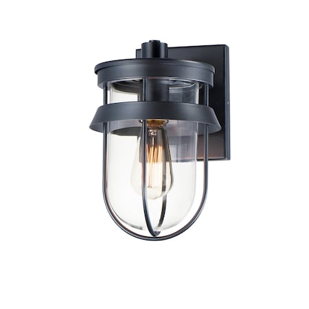 Maxim Lighting Breakwater 1-Light 5.75" Wide Black Outdoor Wall Sconce 10265CLBK